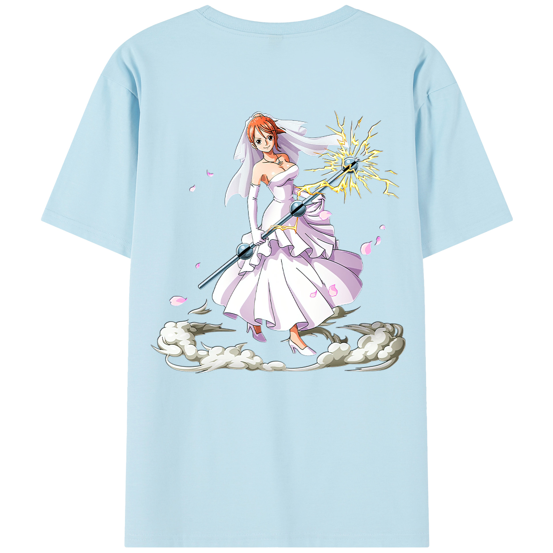 ワンピース ナミ ONE PIECE Nami 綿100％半袖Tシャツ（背面プリント）
